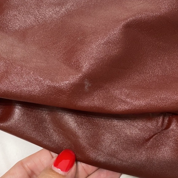 Vintage 70s Leather Tailored Belted Trenchcoat - Picture 12 of 16